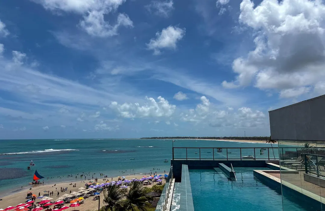 Flat pé na areia na melhor localização de Porto de Galinhas-1